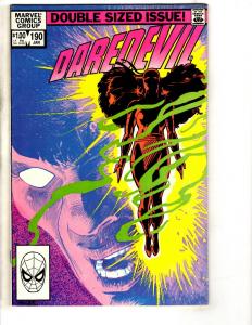 Daredevil # 190 NM- Marvel Comic Book Frank Miller Elektra Bullseye J306
