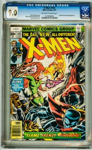 The X-Men #105 (1977) CGC 9.0! top left of slab broken