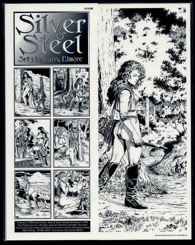 SEXY SILVER & STEEL 3 LARRY ELMORE classic PORTFOLIO 1994 SQP still sealed 