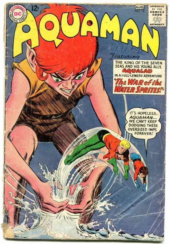 Aquaman #10 1963- DC Silver Age reading copy