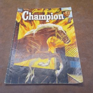 Gene Autry's Champion #9 Dell Comics 1953 Golden Age Western Horse painted cover