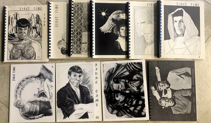 HUGE LOT OF 10  STAR TREK FIRST TIME FANZINES - KIRK/SPOCK GAY EROTICA