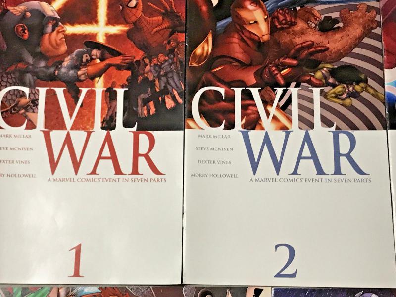 CIVIL WAR#1-7 VF/NM LOT 2006 MARVEL COMICS