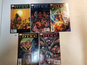 Identity Disc 2004 #1 2 3 5 1-5 VF/NM Complete Set Deadpool Bullseye Juggernaut