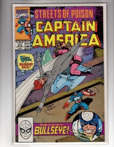 Captain America #373 (1990) Bullseye! FLAT-RATE SHIPPING!  / ECA12x