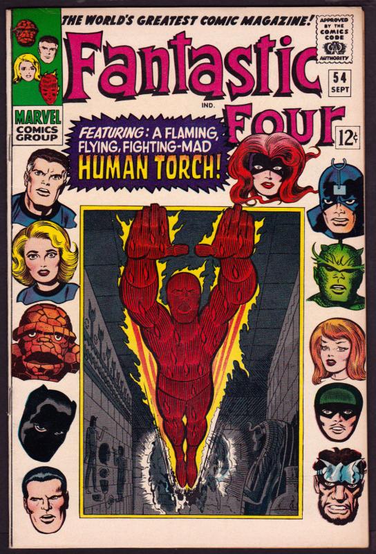 Fantastic Four #54 (Sep 1966, Marvel) FN/VF