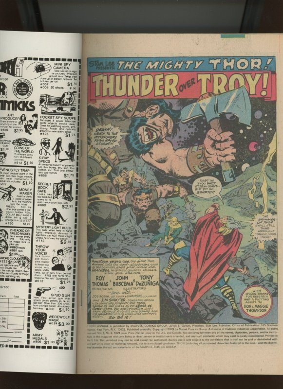 (1979) Thor Annual #8: KEY ISSUE! NEWSSTAND! WE COMBINE SHIPPING! (6.0/6.5)
