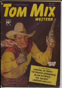 Tom Mix #20 1949-Fawcett-Norman Saunders cover-CC Beck Capt Tootsie-VG-