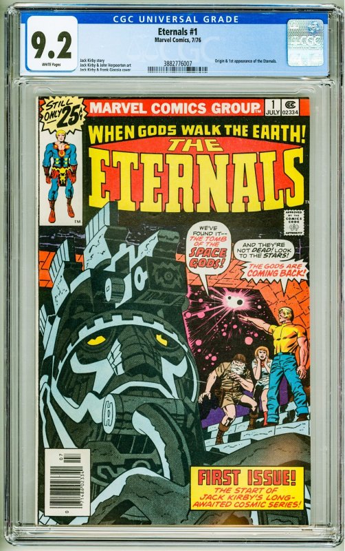 The Eternals #1 (1976) CGC 9.2! 1st Appearance of the Eternals!