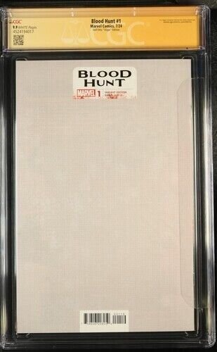 Blood Hunt (2024)  # 1 (9.9 CGC SS) Signed Jed Mackay * Marvel Comics * Larraz