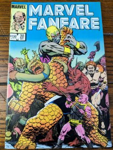 Marvel Fanfare #20 (1985) VF/NM 9.0 Thing Appearance