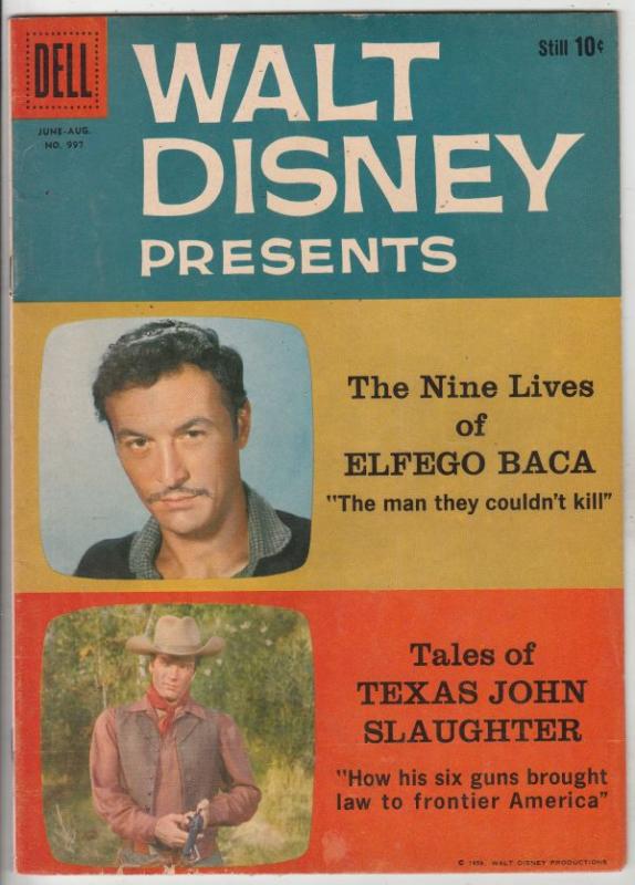 Four Color #997 (Jul-59) VG/FN+ Mid-Grade Texas John Slaughter, Elfego Baca