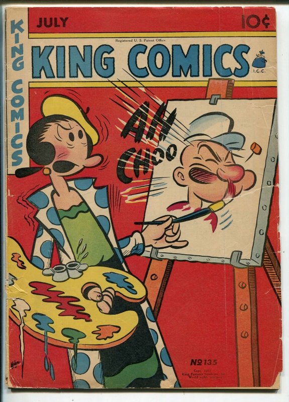 King #135 1947-David McKay-Phantom-Popeye-Blondie-Mandrake-Olive Oyl-G/VG