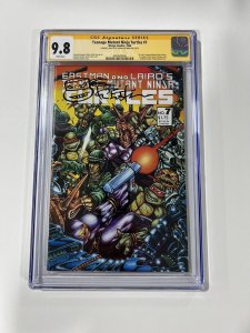 TEENAGE MUTANT NINJA TURTLES 7 1986 Cgc 9.8 SS Sign Sketch Kevin Eastman Blk Ink