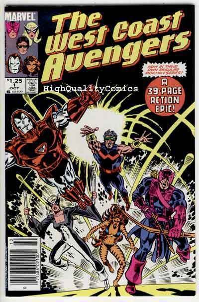 WEST COAST AVENGERS #1, VF+, Joe Sinnott, Iron Man, Tigress, 1985