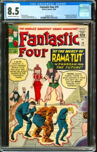 Fantastic Four #19 (1963) CGC Graded 8.5 - 1st App of Rama-Tut (Kang)