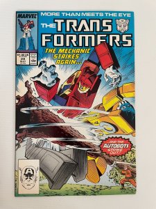 Transformers # 28 NM Marvel Comic Book Optimus Prime Megatron Bee 12 J243