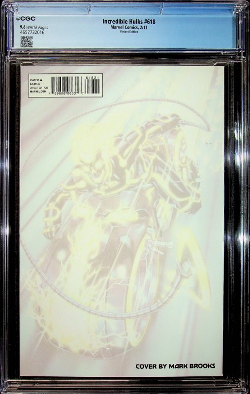 Incredible Hulks #618 Variant Cover (2011) - CGC 9.6 Cert#4657732016