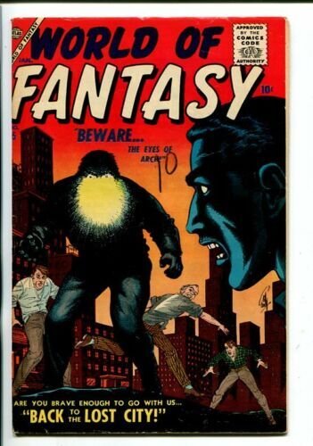 WORLD OF FANTASY-#5-1957-ATLAS-BILL EVERETT-BERG-POWELL-vf minus