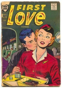 First Love Illustrated #52 1955- Airline Stewardess cover G