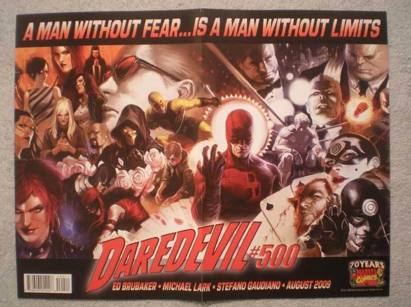 DAREDEVIL #500 Promo Poster, 10x13, 2009, Unused, more in our store