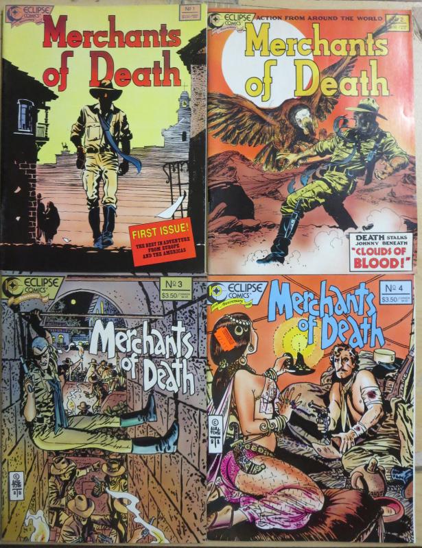 MERCHANTS OF DEATH #1-4 Complete Mini Eclipse Comics Western Kurt Busiek 1988 NM