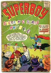 Superboy #54 1957- DC Silver Age- Silent Superboy G+ 
