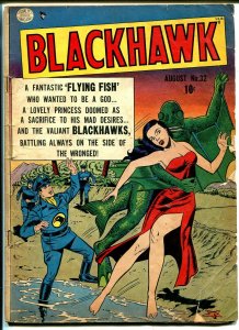 Blackhawk  #32 1950-Quality-Fish man-spicy babe-Reed Crandall-G