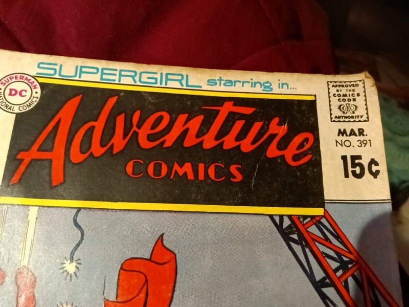 Supergirl Adventure Comic Book 391 DC Comics 1970 Bronze Age