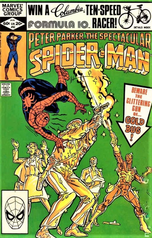 PETER PARKER 1976 Series SPECTACULAR SPIDER-MAN #62 Comics Book Mint