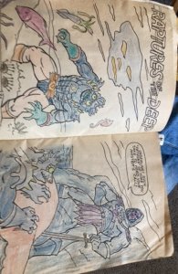 Masters of the Universe (1982) coloring book 1982,40% used