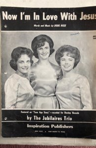 Now..I’m in love with Jesus sheet music 1962,C all my Sheet