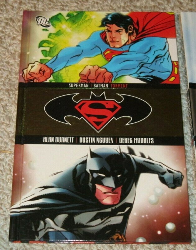 Lot of 2 Superman/Batman Torment/Vengeance HC Books NM DC Comic Book Heroes