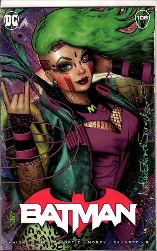 Batman #108 Szerdy Cover A (2021) Signed Szerdy with COA!
