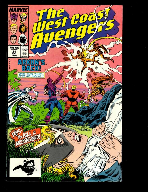 11 West Coast Avengers Marvel Comics # 25 26 27 28 29 30 31 32 33 34 35 GK6