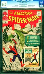 Amazing Spider-Man #2 CGC Graded 6.0 First Appearance of the Vulture