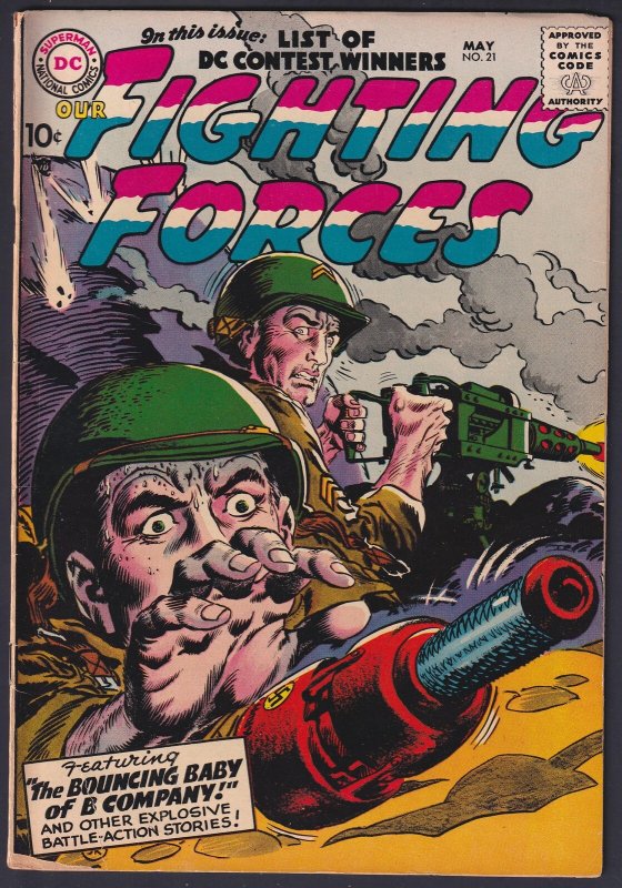 Our Fighting Forces 21 (1957) GD+ Silver Age DC War Comics