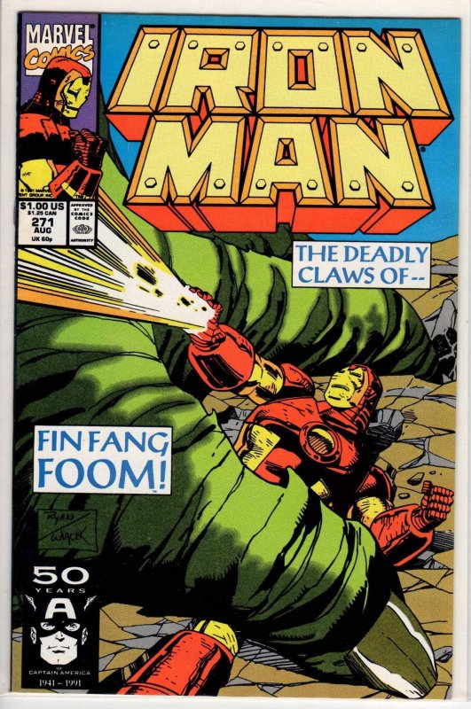 Iron Man #271 Direct Edition (1991) 9.4 NM