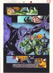 Venom: Separation Anxiety #4 p.13 Color Guide - Eddie Brock Captured - 1995