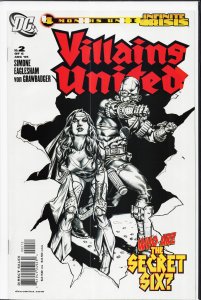 Villains United #2 Second Printing Variant (2005) Secret Six