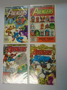 Bronze age Avengers lot 20 different from #201-225 avg 7.0 FN VF (1980-82 1st)