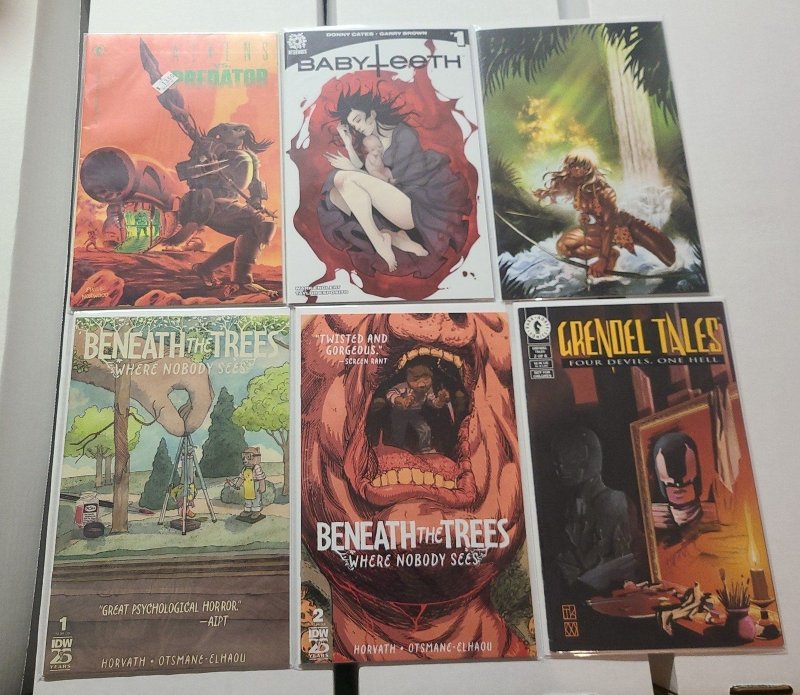 Alien vs Predator 1 - Indie Comic Lot Sheena, Babyteeth, Beneath The Trees