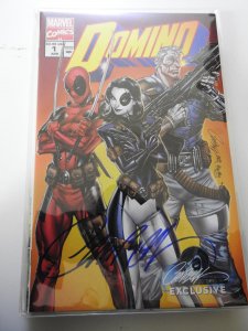 Domino #1Exclusive - Cover B (2018) Signed By J. Scott Campbell W/ COA!