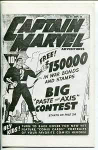 Captain Marvel Adventure Fanzine-1970's-photo copy edition-Comix cards-VF