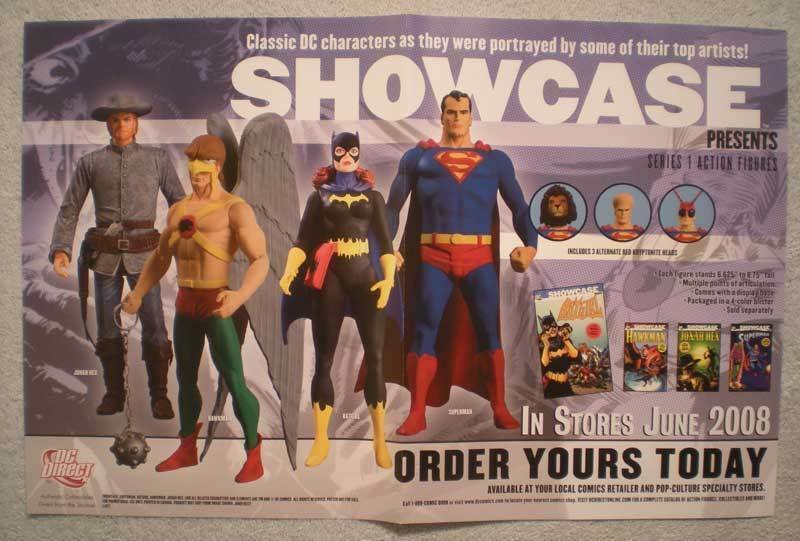 SHOWCASE PRESENTS Promo Poster,  17x11, 2008, Superman, Unused, more DC in store