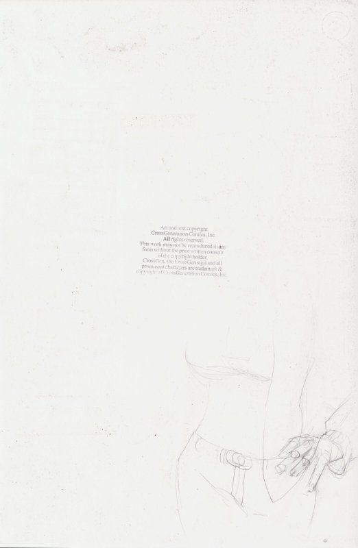ROUTE 666 #19 Pg. 1 - INTERIOR PAGE W/SKETCH ON BACK - KARL MOLINE 2004
