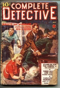 Complete Detective Pulp #5 5/1939 Spicy amputee menace cover