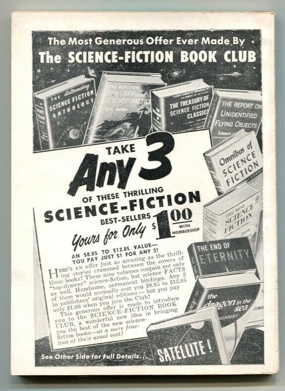 Super-Science Fiction April 1958- Asimov- Ellison VF-