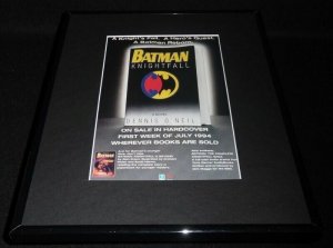 1994 Knightfall Batman DC Comics Framed 11x14 ORIGINAL Vintage Advertisement