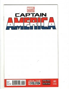 Captain America # 1 NM Blank Sketch Variant Cover Marvel Comic Book Avengers KB7